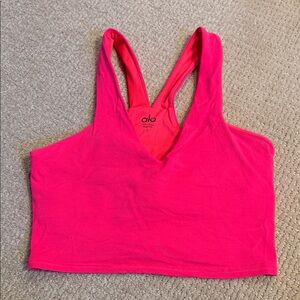 ALO Yoga Bright Pink Sports Bra